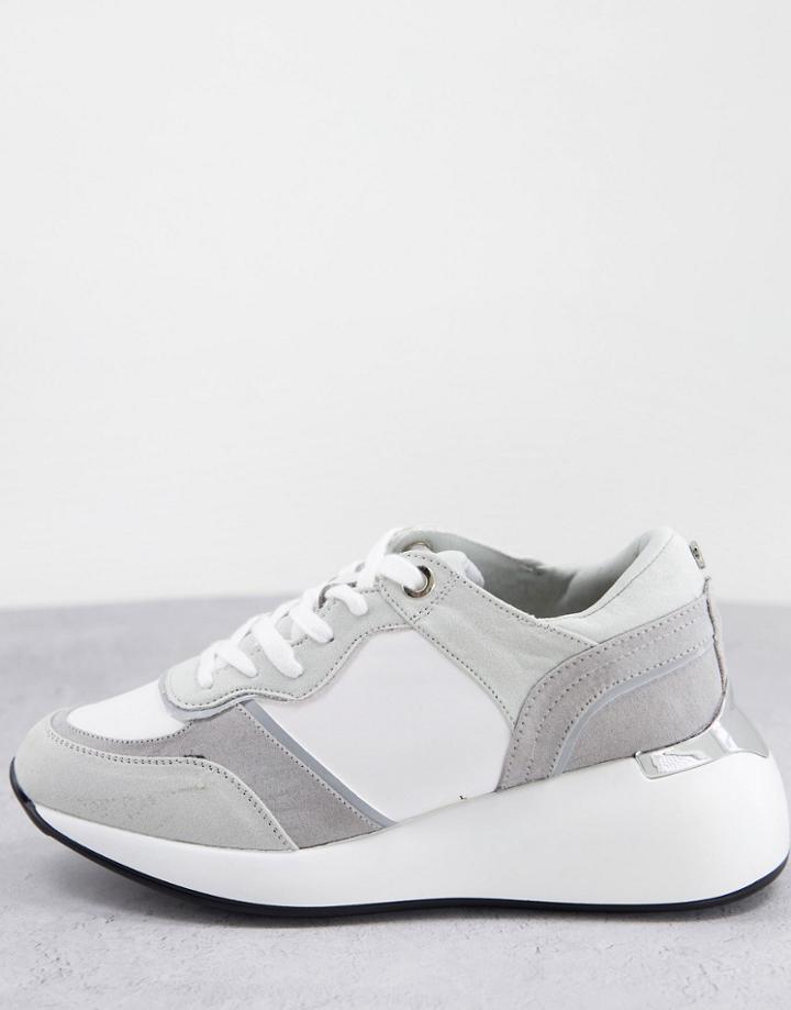 London Rebel Chunky Runner Trainers In Grey Mix-gray