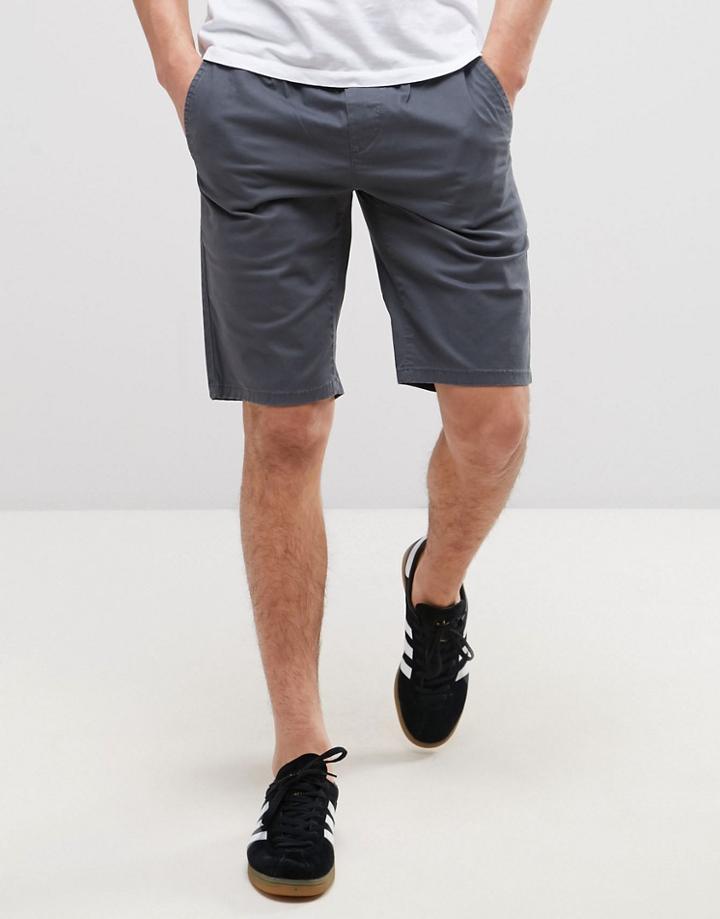 Only & Sons Skater Short With Drawstring Hem - Green