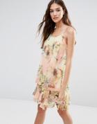 Lavand Floral Cami Dress - Yellow