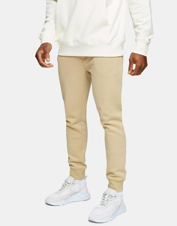 Topman Sweatpants In Stone-neutral