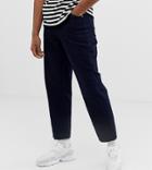 Asos White Tall Skater Jeans In Neppy Indigo Denim-navy