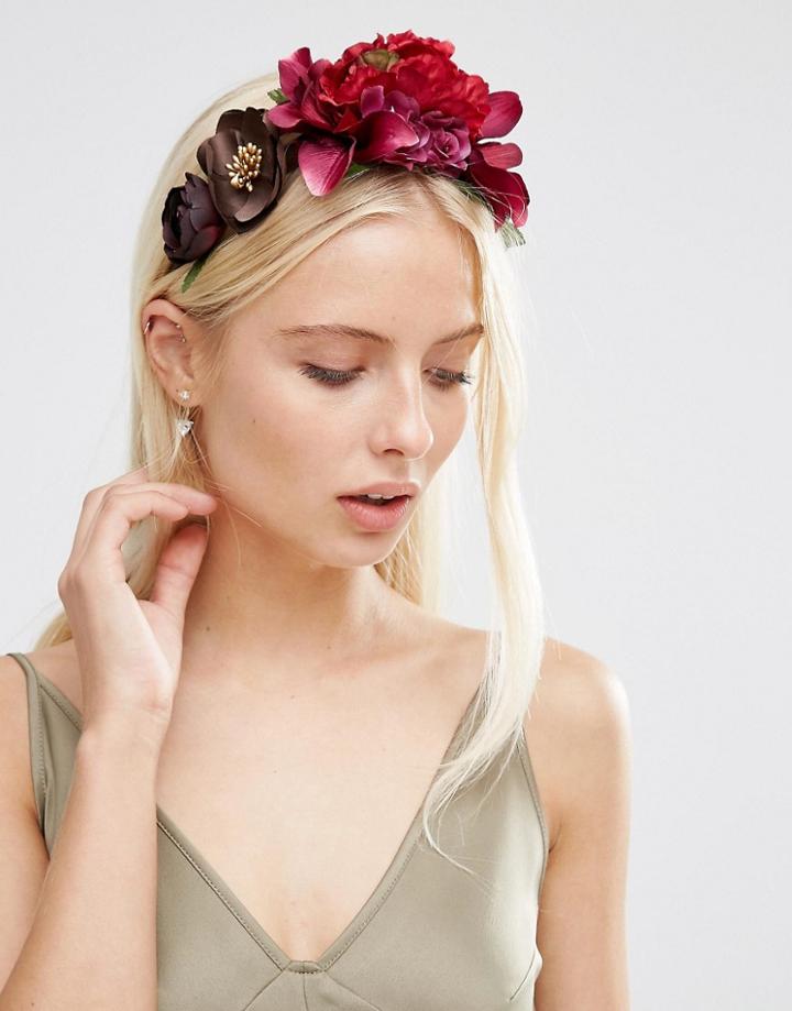 Asos Wedding Floral Hair Garland - Multi