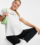 In The Style X Dani Dyer Maternity Motif T Shirt In White