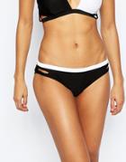 Lipsy Mono Cross Over Bikini Bottom - Mono