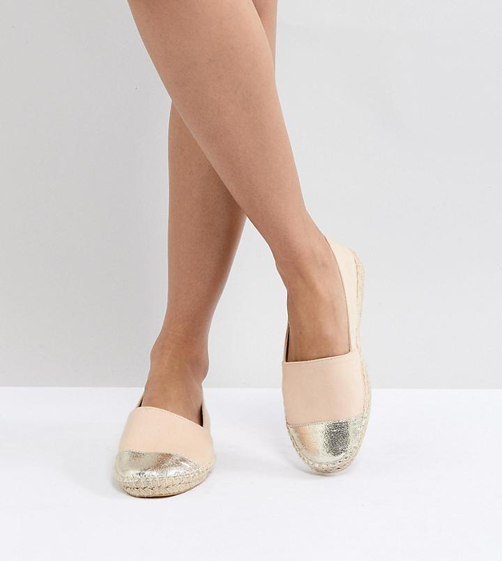 Asos Jaslynn Wide Fit Espadrilles - Beige