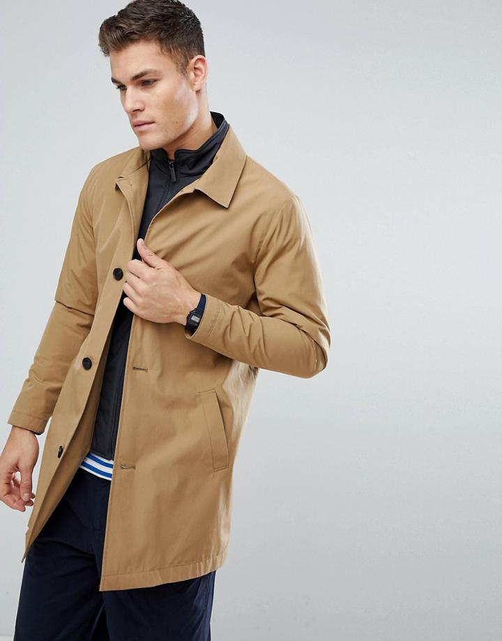 Common People Single Breasted Trench - Beige