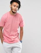 Carhartt Wip T-shirt With Embroidered Script Logo In Pink - Pink