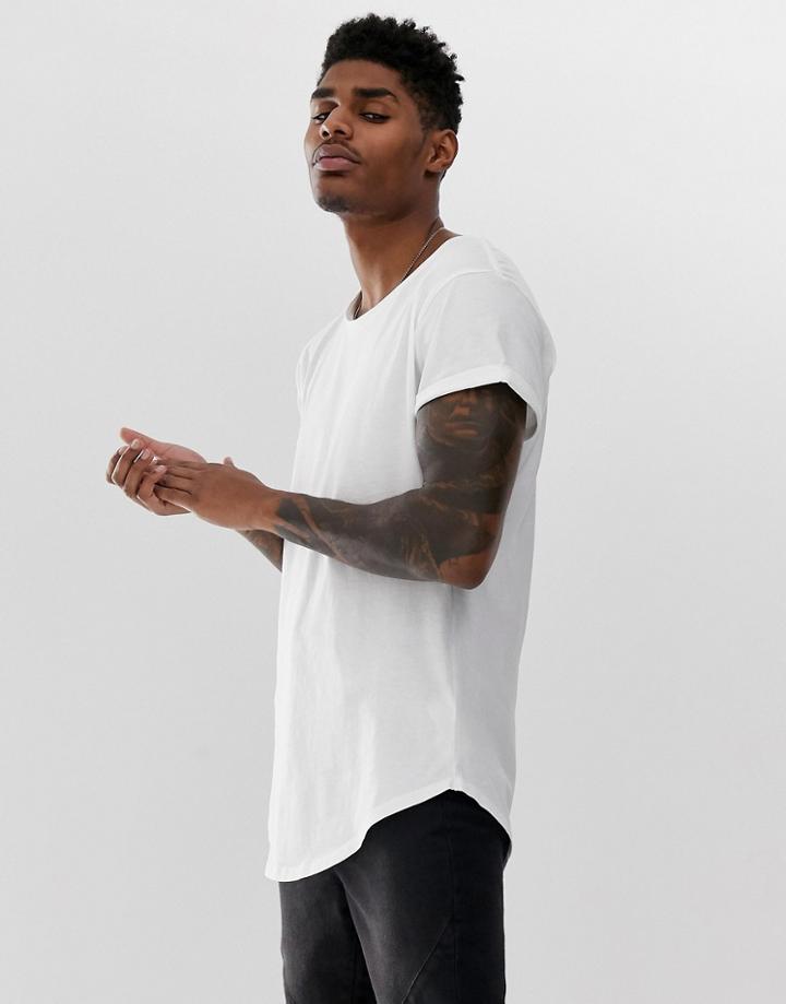 G-star Vontoni Long Line T-shirt In White
