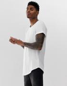 G-star Vontoni Long Line T-shirt In White
