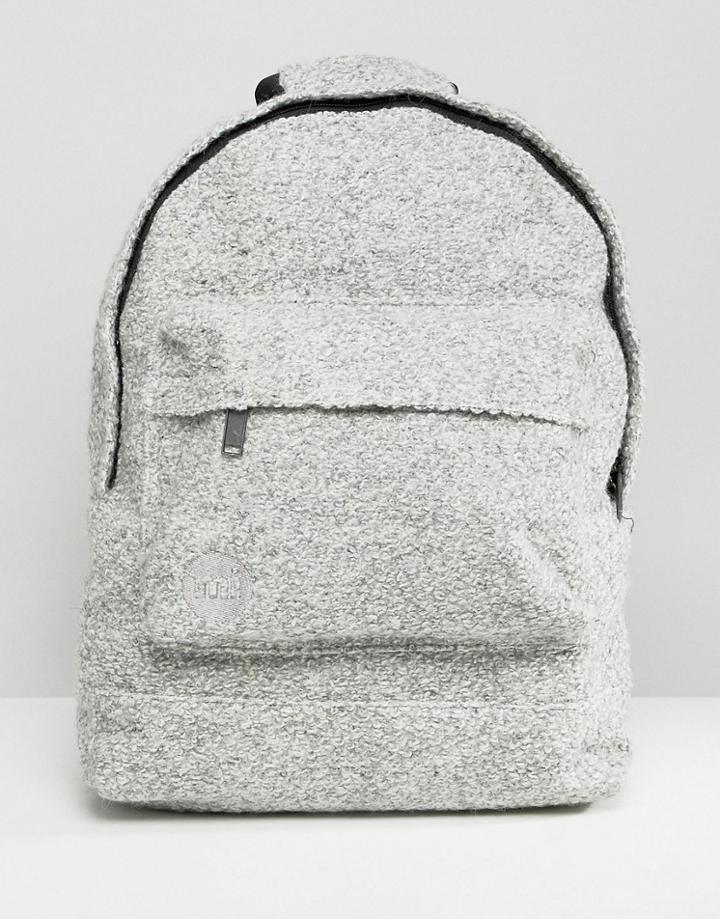 Mi-pac Felt Backpack In Gray Marl - Gray