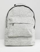 Mi-pac Felt Backpack In Gray Marl - Gray