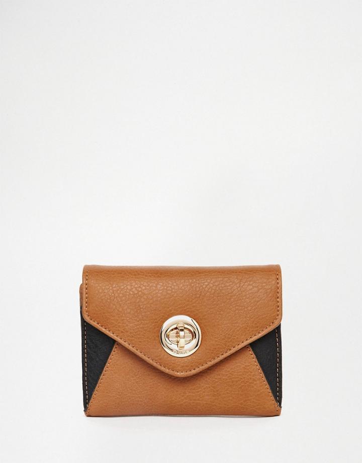 Dune Small Purse In Color Block - Tan