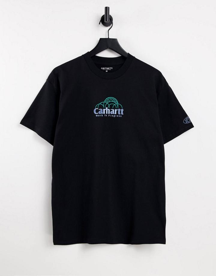 Carhartt Wip Geo Script Embroidered T-shirt In Black