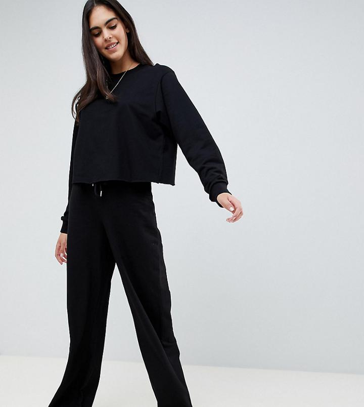 Asos Design Tall Lounge Wide Leg Palazzo Pants - Black