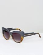 Jeepers Peepers Tort Fade Cat Eye Sunglasses - Black