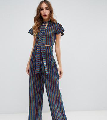 Dusty Daze Wide Leg Pants In Rainbow Two-piece - Multi
