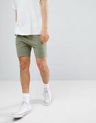 Another Influence Basic Peached Jersey Shorts - Green