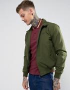 Fred Perry Reissues Harrington Jacket In Olive - Green