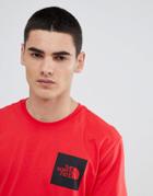 The North Face Fine T-shirt In Red - Red