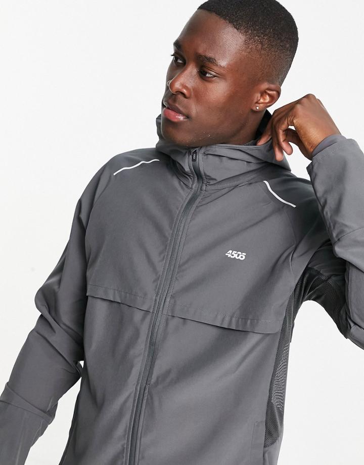Asos 4505 Running Jacket In Gray-grey