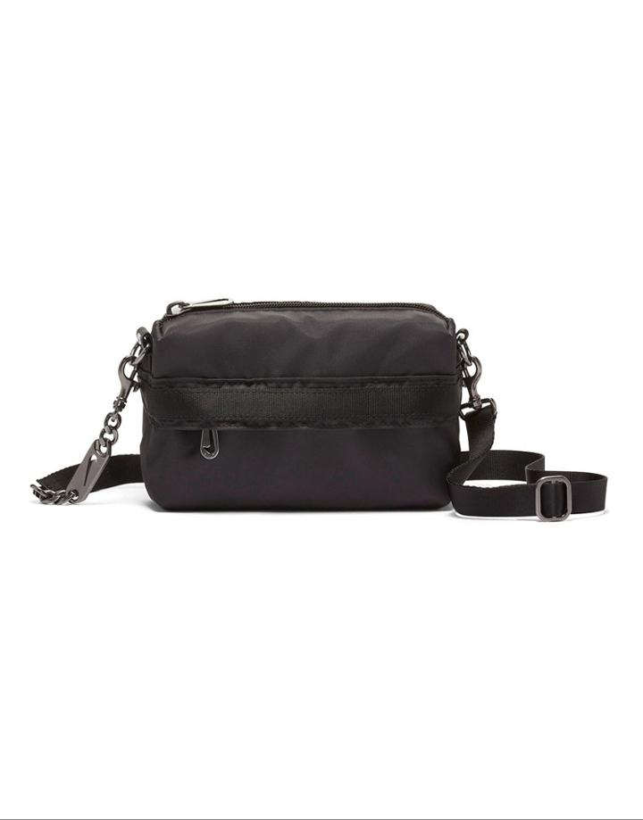 Nike Sportswear Futura Luxe Nylon Crossbody Bag In Black