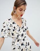 Selected Femme Floral Print Wrap Blouse Two-piece - Multi