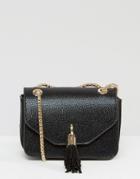 Dune Sassies Micro Chain Tassel Bag - Black