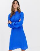Closet Long Sleeve A-line Dress - Blue