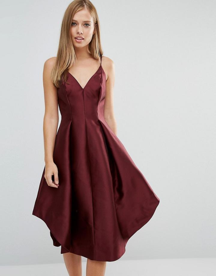 Keepsake Translate Midi Dress - Red