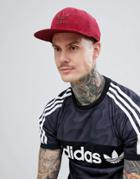Adidas Originals Corduroy Snapback In Burgundy D98936 - Red