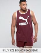 Puma Plus Jersey Tank In Red Exclusive To Asos - Red