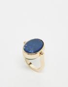 New Look Flip Stone Ring - Black