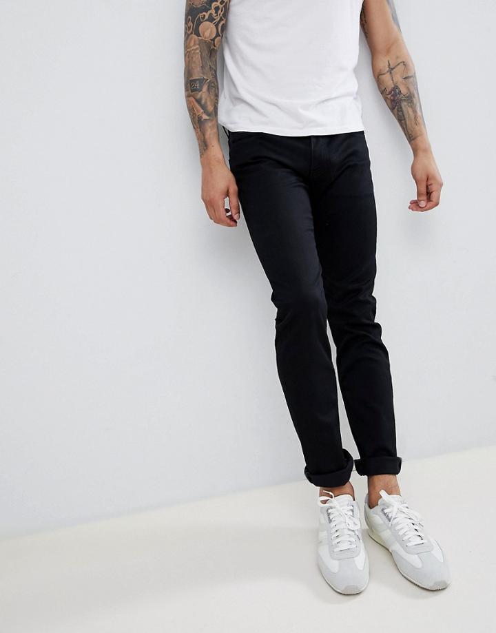 Boss Delaware Slim Jean In Black - Black