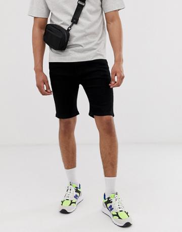 Good For Nothing Denim Shorts In Black