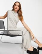 & Other Stories Cotton Tank Midi Dress In Beige - Beige-neutral