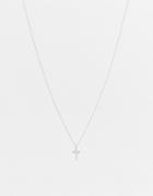 The Status Syndicate Stainless Steel Cross Necklace-silver