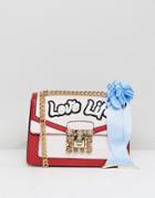 Aldo Top Handle Cross Body Bag With Love Life Embroidery - Multi