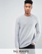 Ted Baker Tall Crew Neck Sweater - Gray
