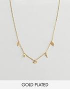 Orelia Gold Plated Mixed Charm Necklace