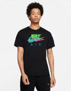 Nike Air Logo Graphic Boyfriend T-shirt In Black