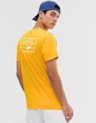 Vans T-shirt With Back Print Logo In Yellow