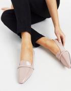 Asos Design Lorna Loafer Ballet Flats In Beige-neutral