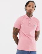 Boss Passenger Slim Fit Logo Polo In Pink - Pink