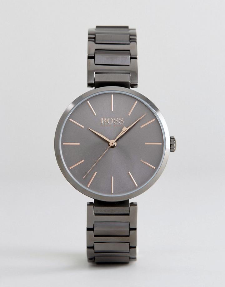 Boss By Hugo Boss 1502416 Allusion Sunray Bracelet Watch In Gray - Gray