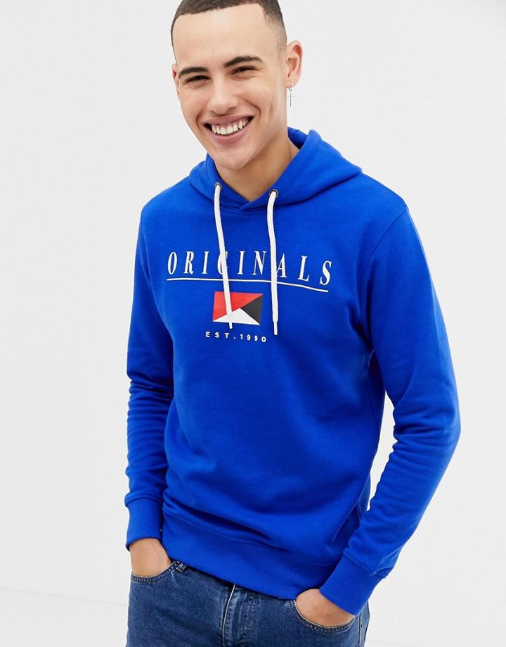 Jack & Jones Originals Hoodie With Originals Graphic - Blue