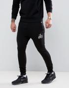 Bee Inspired Joggers In Black Skinny Fit - Black