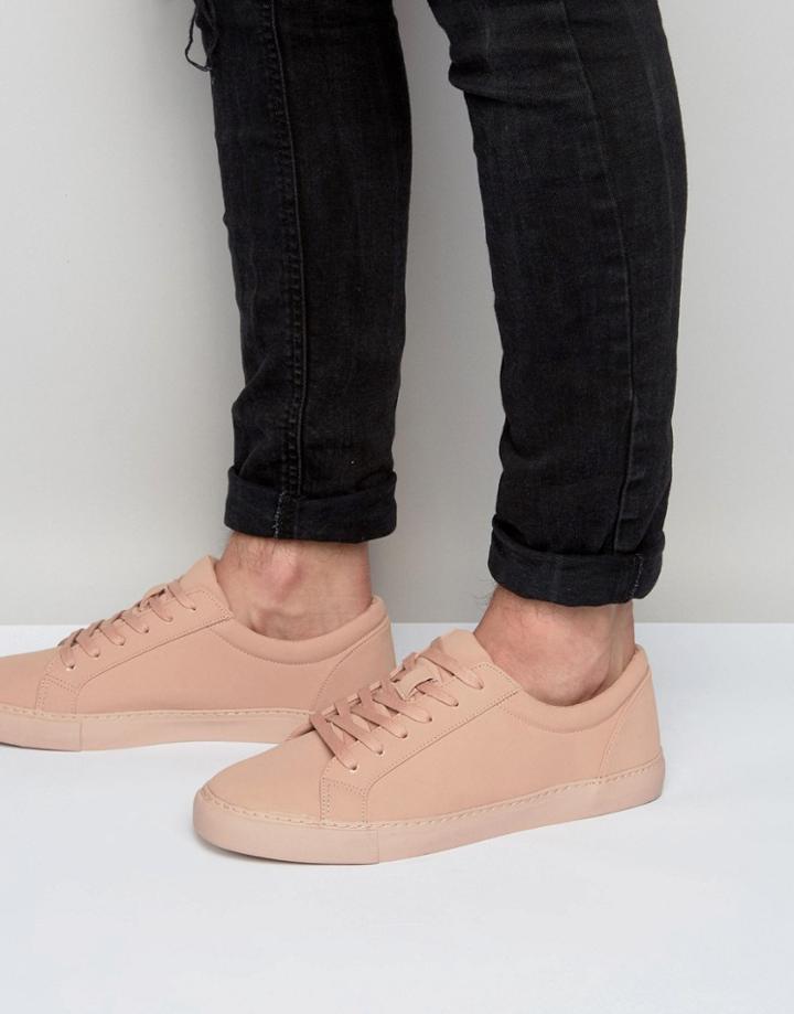 Asos Design Vegan Sneakers In Pink - Pink