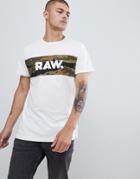 G-star Camo Tairi Raw Logo T-shirt - White
