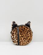 Monki Leopard Cat Cross Body Bag - Multi
