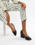 Matt & Nat Kitten Heel Point Shoes-black